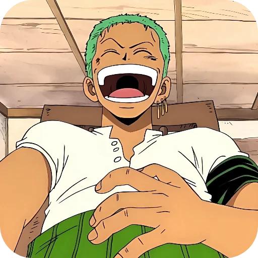 😆 Стикер «Zoro Roronoa» для Telegram