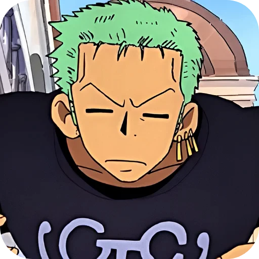 🫥 Стикер «Zoro Roronoa» для Telegram