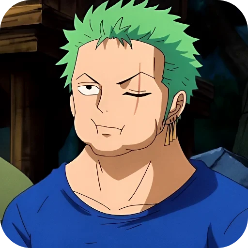 🫥 Стикер «Zoro Roronoa» для Telegram