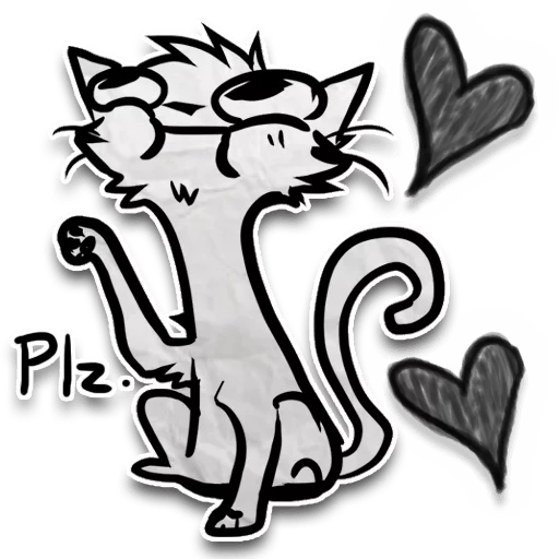 ❤ Стикер «Zuzu the Cat» для Telegram