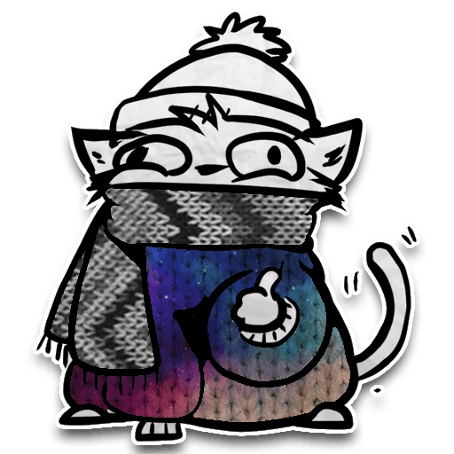 👍 Стикер «Zuzu the Cat» для Telegram
