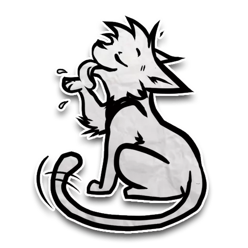 💦 Стикер «Zuzu the Cat» для Telegram
