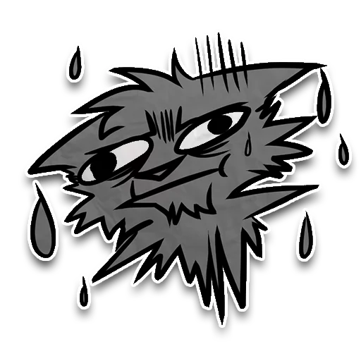 🌧 Стикер «Zuzu the Cat» для Telegram
