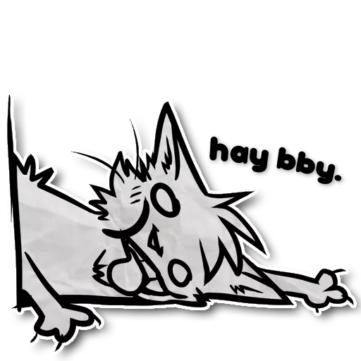 ❤ Стикер «Zuzu the Cat» для Telegram