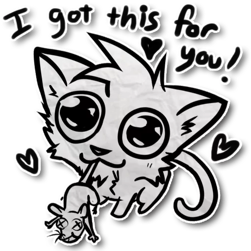 🐭 Стикер «Zuzu the Cat» для Telegram