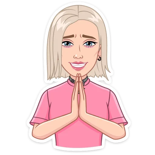 🙏 Стикер «Звёздные vmoji - это промо набор для рекламы vmoji.» для Telegram