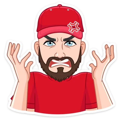 😡 Стикер «Звёздные vmoji - это промо набор для рекламы vmoji.» для Telegram