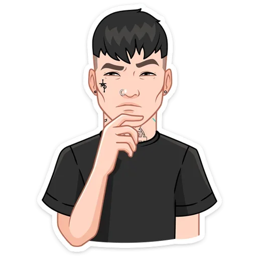 🤔 Стикер «Звёздные vmoji - это промо набор для рекламы vmoji.» для Telegram