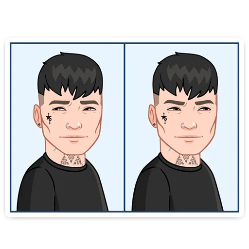 😐 Стикер «Звёздные vmoji - это промо набор для рекламы vmoji.» для Telegram