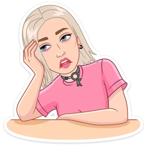 ☹ Стикер «Звёздные vmoji - это промо набор для рекламы vmoji.» для Telegram