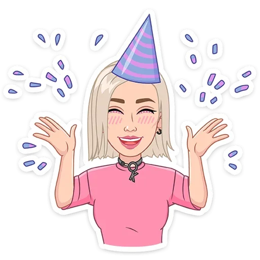 🥳 Стикер «Звёздные vmoji - это промо набор для рекламы vmoji.» для Telegram