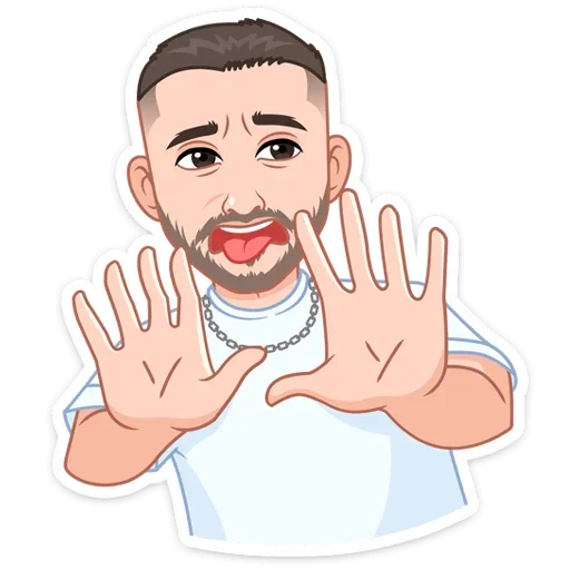 ⛔ Стикер «Звёздные vmoji - это промо набор для рекламы vmoji.» для Telegram